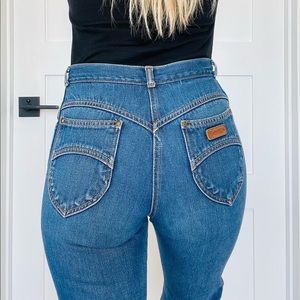 Vintage Gitano jeans. High rise straight jeans